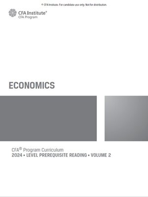 cover image of 2024 CFA Level Prerequisite Reading: Economics